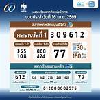 หวยออก16เมษายน